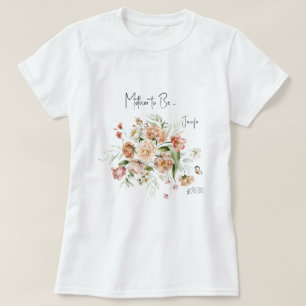 Blushrosa Baby-Shower für werdende Mütter T-Shirt