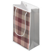 Blushwood Karo Kleine Geschenktüte (Vorderseite Schrägansicht)