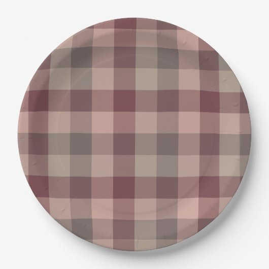 Blushwood Karo Pappteller (Vorderseite)