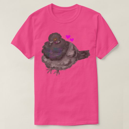 Blushy Pigeon T-Shirt (Design vorne)