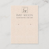 BLUSPEACH KERAMIK TEXTURE EARRING DISPLAY LOGO VISITENKARTE (Vorderseite)