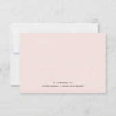 BLUSPINK BURGUNDY PROTEA FLORAL WATERCOLOR MITTEILUNGSKARTE (Rückseite)