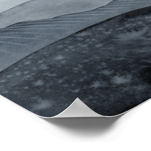 Blustering Gray Valley Poster (Ecke)