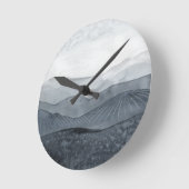 Blustering Gray Valley Runde Wanduhr (Winkel)