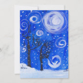 Blustery Blizzard Feiertagskarte (Vorderseite)