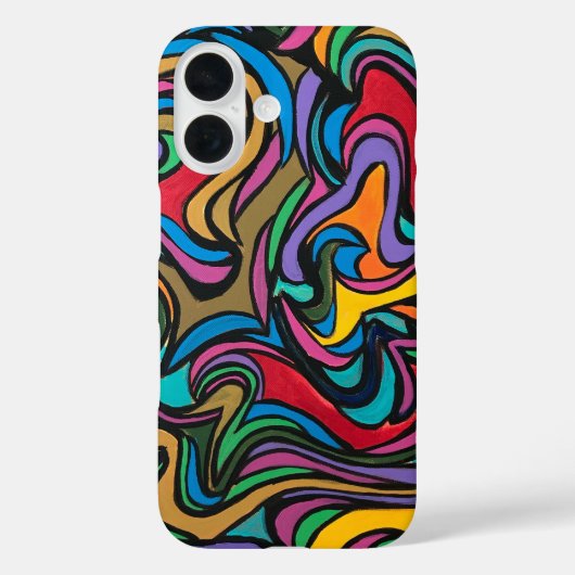 Blustery Day-Hand Painted Abstract Art Case-Mate iPhone Hülle (Rückseite)