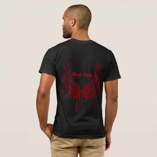 Blut-Adler-T - Shirt (Schwarz voll)