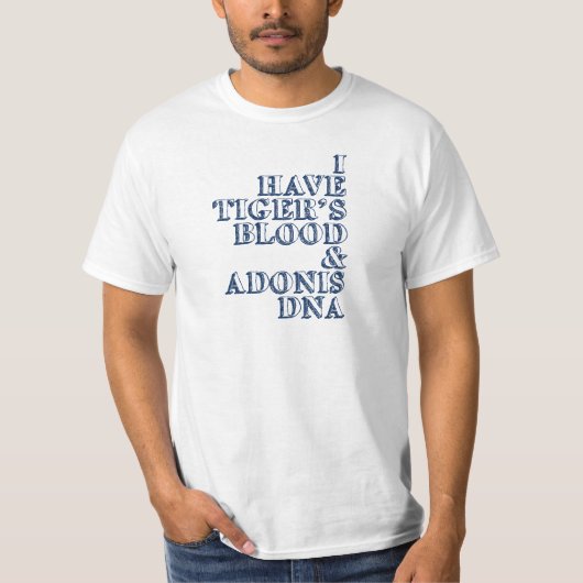 Blut-Adonis-DNA Sheen des Tigers T-Shirt (Vorderseite)