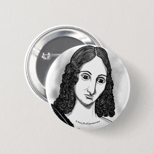 Blut auf dem Mond| Mary Shelley Artwork Button (Vorne & Hinten)