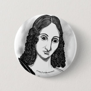 Blut auf dem Mond  Mary Shelley Artwork Button