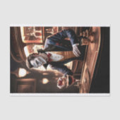 Blut auf der Bar, Draculas Bartending Seidenpapier (Vorderseite)