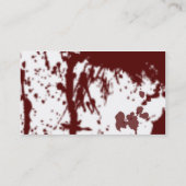 BLUT BEFLECKTE VISITENKARTE (Rückseite)