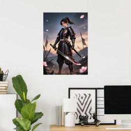 Blut-Blätter - Das schwarze Samurai-Poster Poster