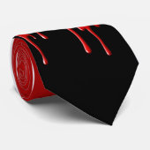 Blut-Bratenfett-Krawatte Krawatte (Gerollt)