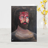 Blut-Christi-Gemälde von Alfred Fox Karte (Gelbe Blume)