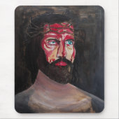 Blut-Christi-Gemälde von Alfred Fox Mousepad (Vorne)