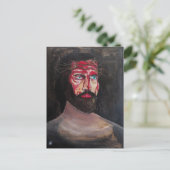Blut-Christi-Gemälde von Alfred Fox Postkarte (Stehend Vorderseite)