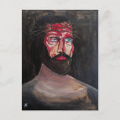 Blut-Christi-Gemälde von Alfred Fox Postkarte (Vorderseite)