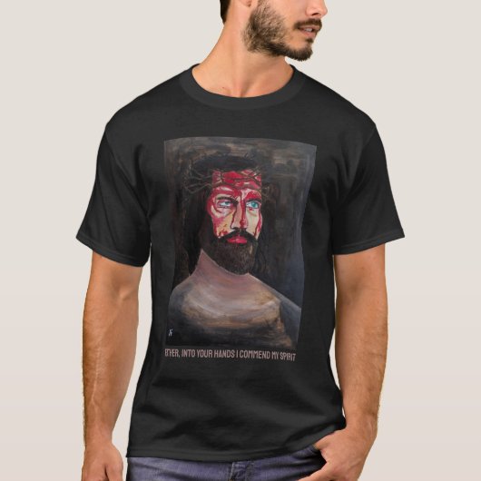 Blut-Christi-Gemälde von Alfred Fox T-Shirt (Vorderseite)