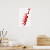 Blut, das durch eine Arterie fließt Poster (Küche)