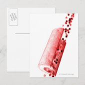 Blut, das durch eine Arterie fließt Postkarte (Vorne/Hinten)