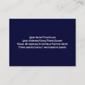 Blut der Menschen des Altertums Visitenkarte (Rückseite)