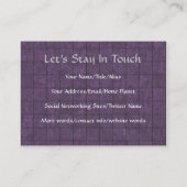 Blut der Menschen des Altertums Visitenkarte (Rückseite)