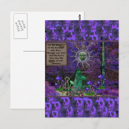 Blut der Ursubstanzen Postkarte (Vorne/Hinten)