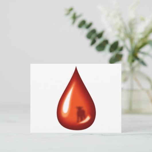 Blut des Lammes - Jesus Postkarte (Stehend Vorderseite)