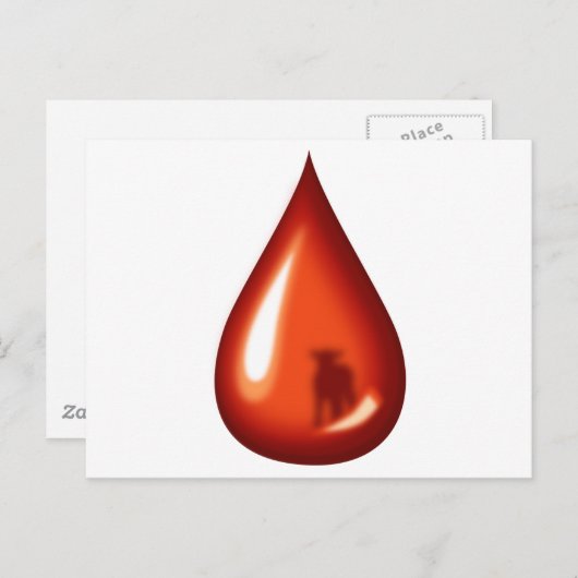 Blut des Lammes - Jesus Postkarte (Vorne/Hinten)