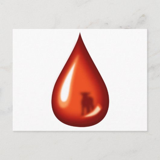 Blut des Lammes - Jesus Postkarte (Vorderseite)