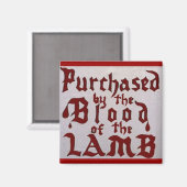 Blut des Lammes Magnet (Vorderseite/Rückseite)