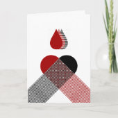 Blut Feiertagskarte (Vorderseite)