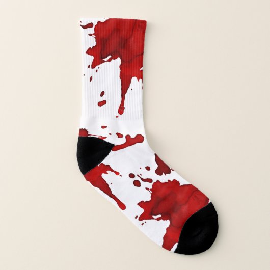 Blut festgehalten socken (Links - Innen)