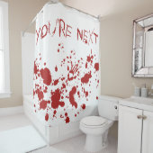 Blut gesockt blutige Hand Print Halloween Duschvorhang (Beispiel)