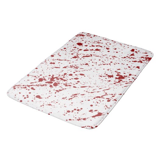 Blut getränkt, blutiger badematte (Schrägansicht)