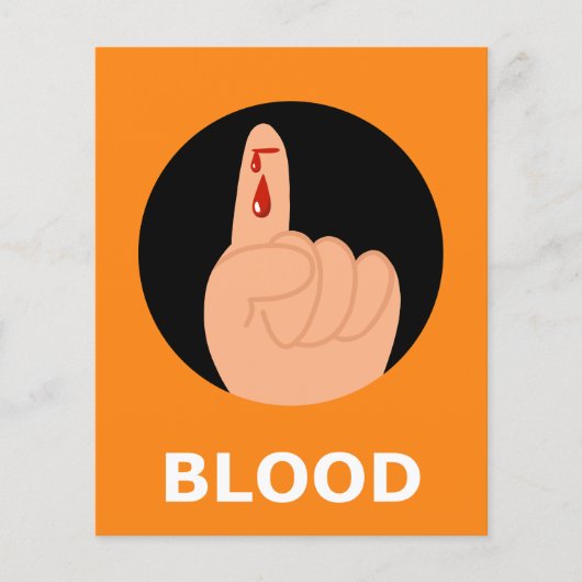 BLUT Halloween Flashcard (Vorderseite)