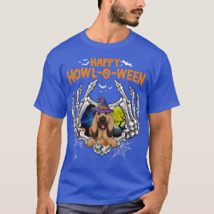 Blut-Hund Skeleton Herz-Happy HowlOWeen-Kostüm T-Shirt