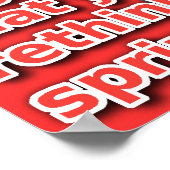 Blut im Stuhl Dirt Bike Motocross Poster (Ecke)