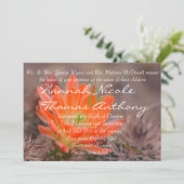 Blut in Orange Einladung (Stehend Vorderseite)