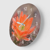 Blut in Orange Große Wanduhr (Winkel)