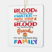 Blut ist dicker als Wasser, aber Ahornsirup ist Keramikornament (Links)