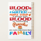 Blut ist dicker als Wasser, aber Ahornsirup ist Planer (Rückseite)