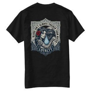Blut ist nicht immer dicker als Wasser Rückschlag T-Shirt