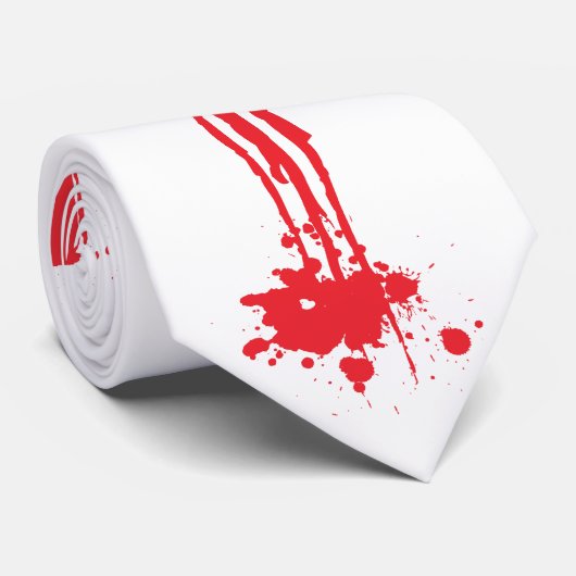 Blut Krawatte (Gerollt)