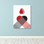 Blut Leinwanddruck (Insitu (Holzboden))