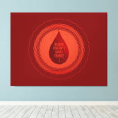 Blut macht keine Familie Leinwanddruck (Insitu (Holzboden))