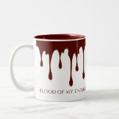 Blut meiner Feinde, Bluttropfen Zweifarbige Tasse (Links)