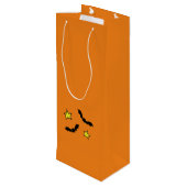 Blut meiner Feinde, JK Wein, schwarze Katze Geschenktüte Für Weinflaschen (Rückseite Schrägansicht)