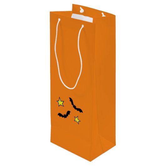Blut meiner Feinde, JK Wein, schwarze Katze Geschenktüte Für Weinflaschen (Rückseite Schrägansicht)